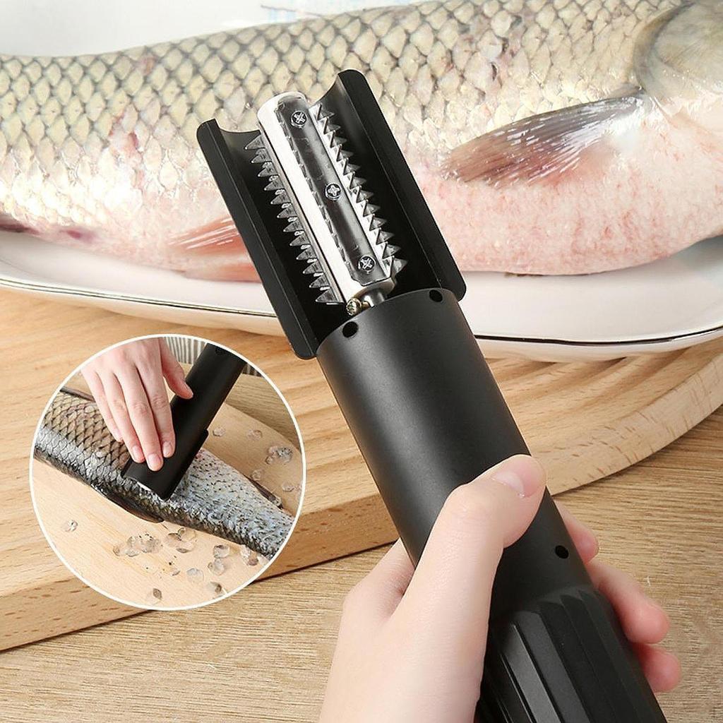 Electric Fish Scaler Cleaner Fishes Cleaning Tool Descaler Fishscale Remover for Seafood