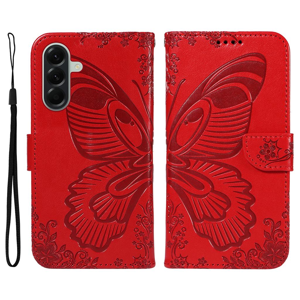 For Samsung Galaxy A57 5G Case Butterfly Pattern PU Leather Folio Flip Phone Cover