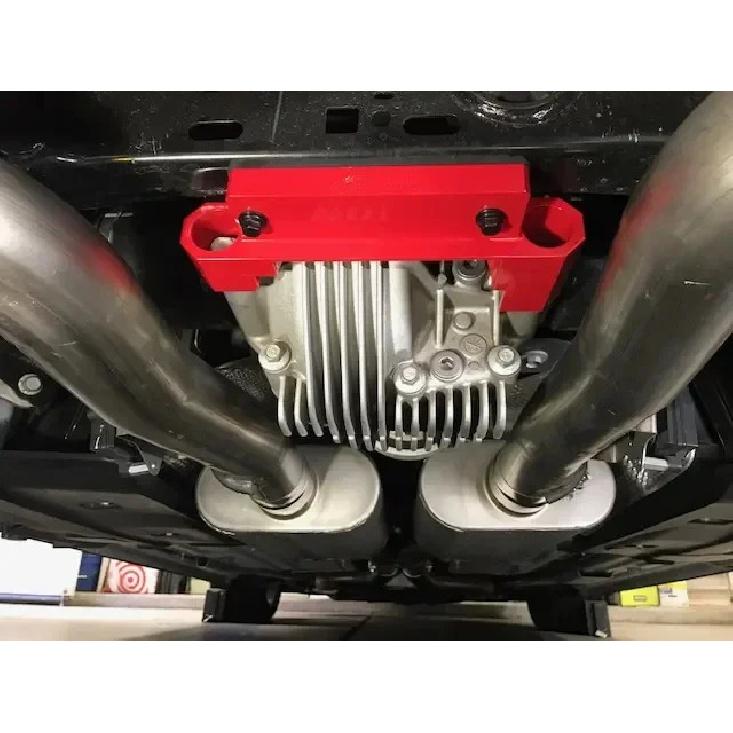 Differential Brace Rear Billet Aluminum Anodized Red For 2015- Challenger Charger Hellcat