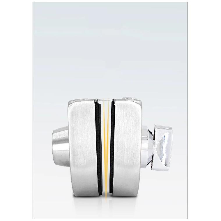 Semi-circular Stainless Steel Glass Lock No-drilling Sliding Door Locks Office Frameless Glass Clip Interior Security Door Latch