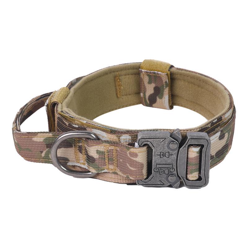 Outdoor Tactical Nylon Dog Collar with Liftable Handle