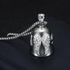 Stainless Steel Motorcycle Bells Keychain Charm Fit for Riders Safety and Peace Road Blessings Motorcyclist and Cyclist