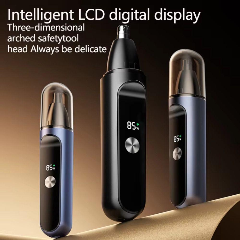 Rotary Cutter Head Ear Face Clean Trimmer LED Digital Display Eyebrow Trimmer  Household