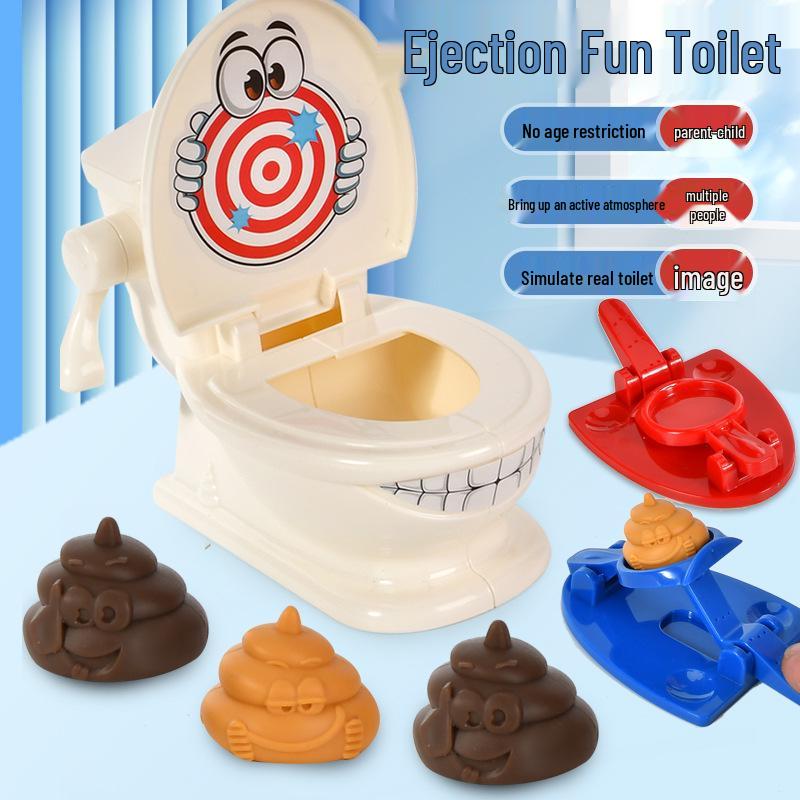 Children's Educational Prank Toy: Cross-border Projection Toilet Ejection Simulator