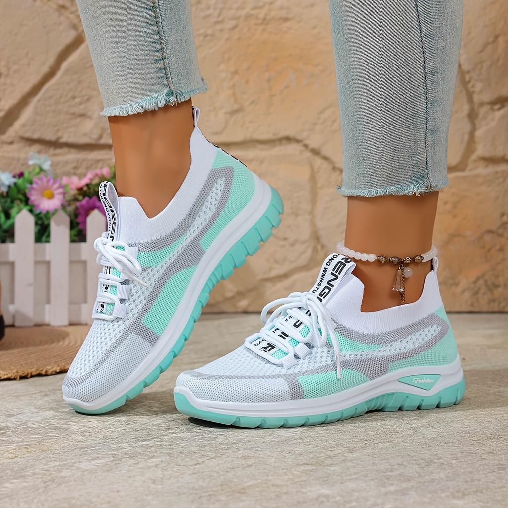 Damen Leichte Atmungsaktive Freizeitschuhe Slipper Schnürschuhe für Frühling und Sommer