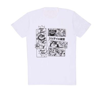 STAR WARS Unisex Täiskasvanute Ewok Manga T-särk