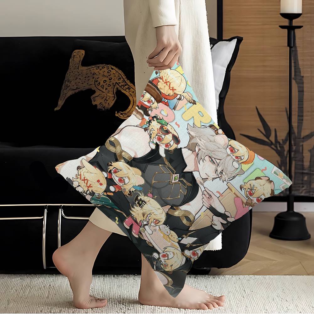 Genshin Impact Kaveh Alhaitham Lucky Dragon Pillow Cover Sofa Cushion Cover Home Room Decoration Children Gift