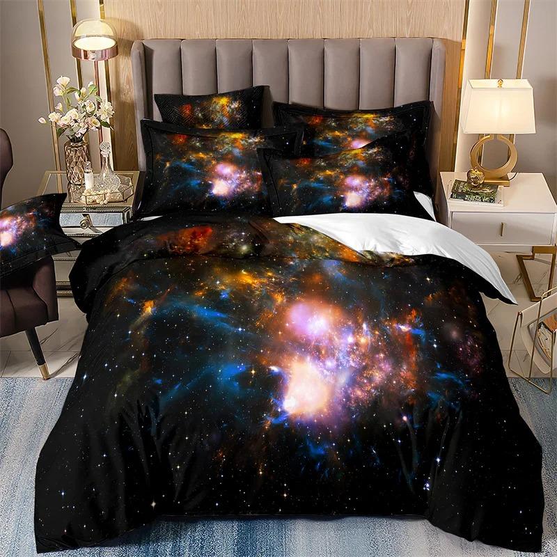 Milky Way Bedding Sets for Boys, Galaxy Duvet Cover Set, Queen Bedspread, Comforter Cover,Playstation Designs, Bed Set for Teen