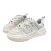 Thick-soled heightening board shoes, leather little white shoes, children's spring and summer new fashion versatile casual sports women's shoes