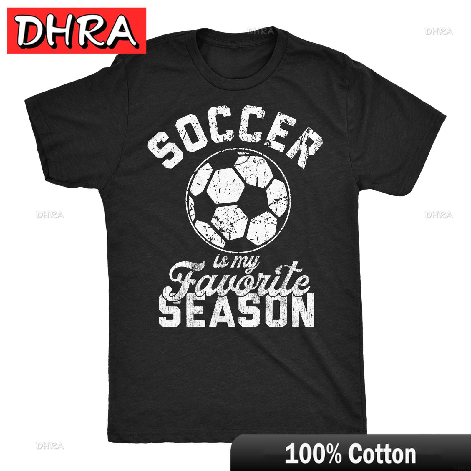 Unisexs Funny T Shirts Soccer Is My Favorite Season Sarcastic Graphic Novelty Tee Shirt Casual Top Streetwear Stylish T Shirts Y2K S