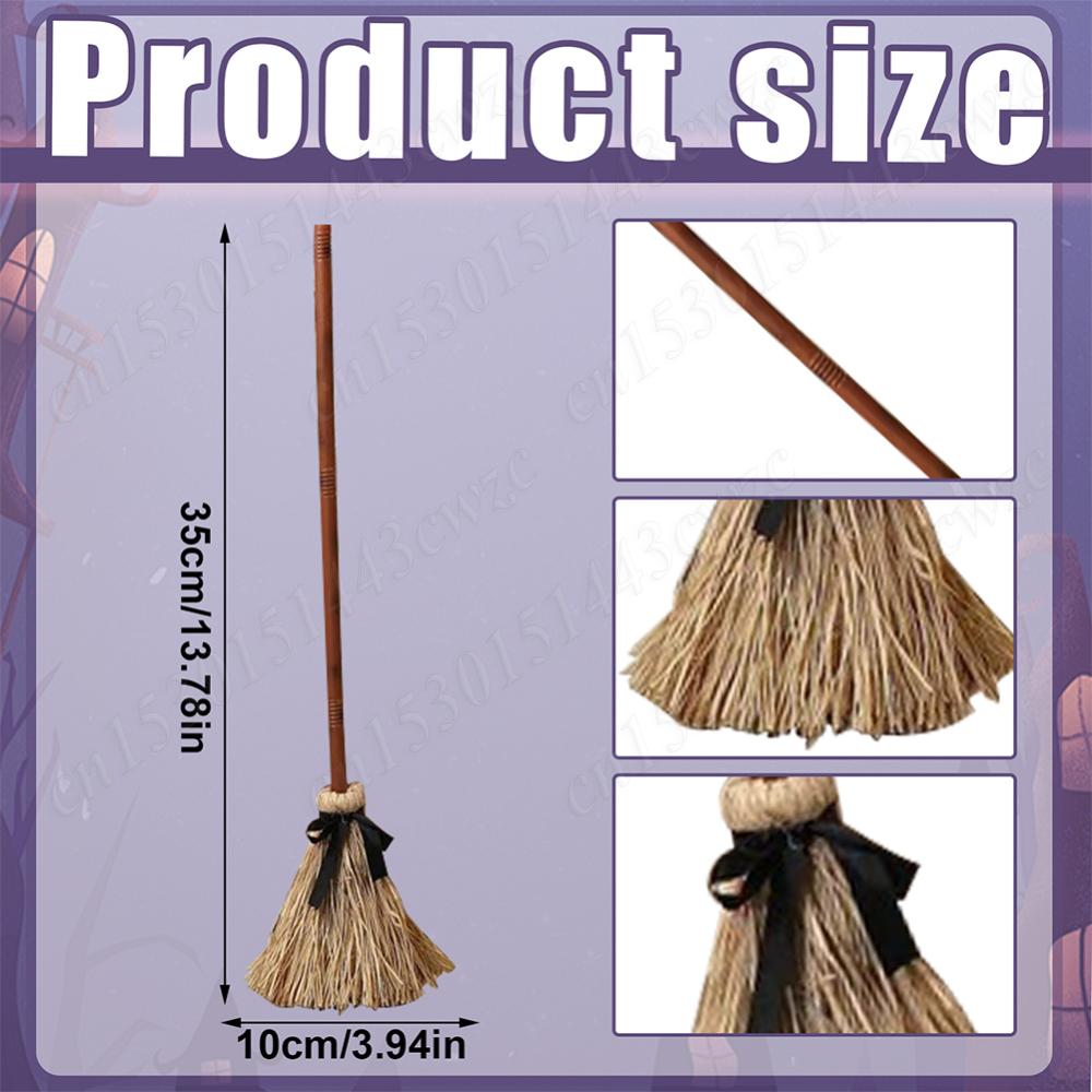 Halloween Floating Witch's Broom Spooky Sounds Haunted Dancing Broom DIY Magic Enchanter Sorceress Carnival Party Costume Props