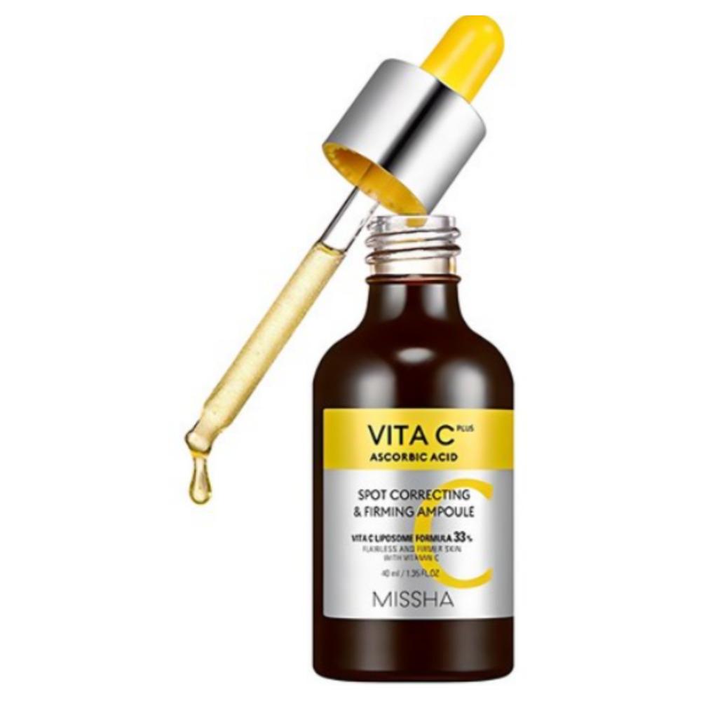 MISSHA Vita C Plus Spot Correcting Firming Ampoule Vitamin C Serum 40ml (1 Piece)