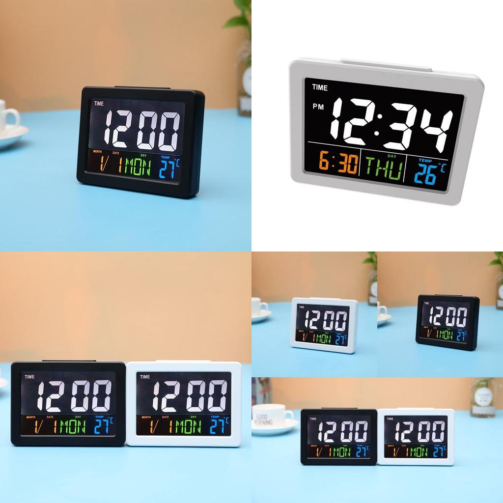 Digitale Weckeruhr mit Kalender und 24-Stunden-Anzeige für Schüler und den Heimgebrauch