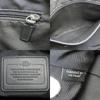 Used COACH Shoulder Bag F71431 leather Dark gray black simple
