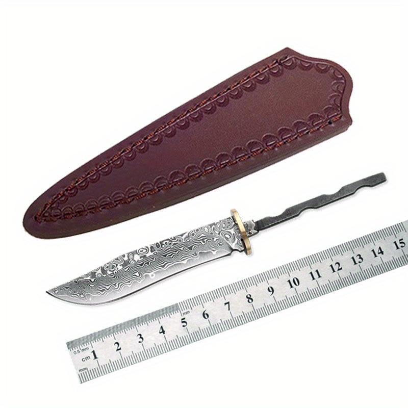 Damascus Steel Fixed Blade Knife Blanks Outdoor Tool Parts Household DIY Billets Semi-finished Accessories Tea Set Accessory Handmade