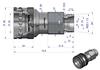 Szybkozłącze Hydrauliczne Gniazdo Z Eliminatorem Ciśnienia M22X1.5 Gwint Zewnętrzny Euro (9100822G) (Iso 7241-A) Waryński
