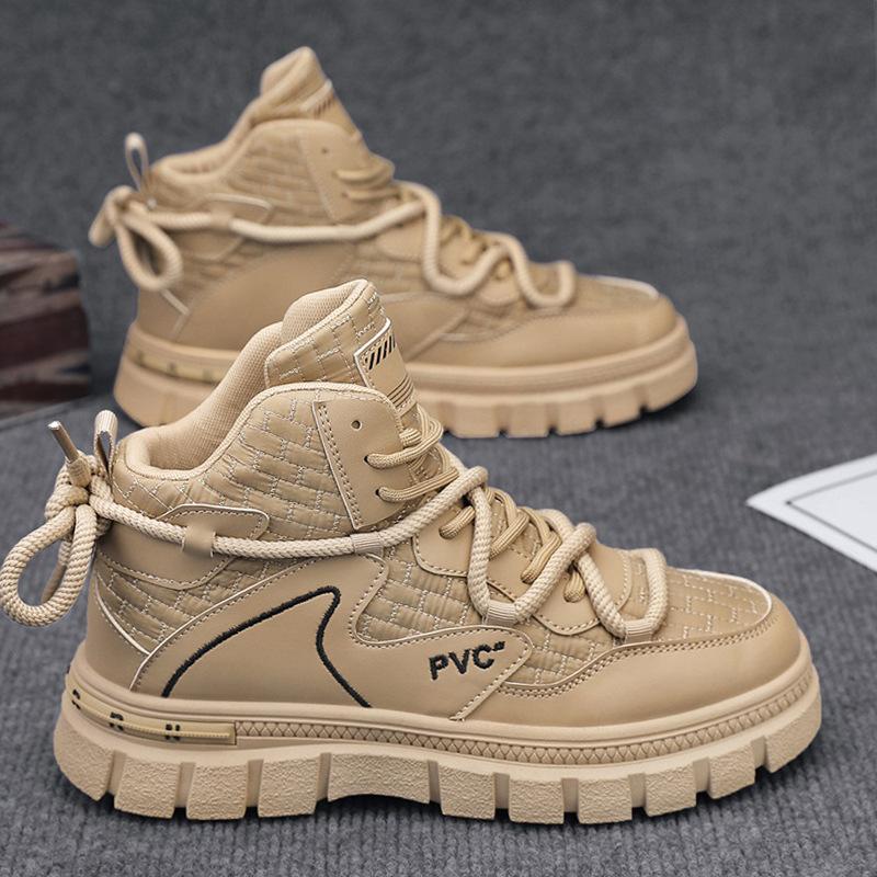 

Martin boots men s 2024 new autumn high-top thick-soled British-style men s tooling boots medium-top casual sports trendy shoes 44