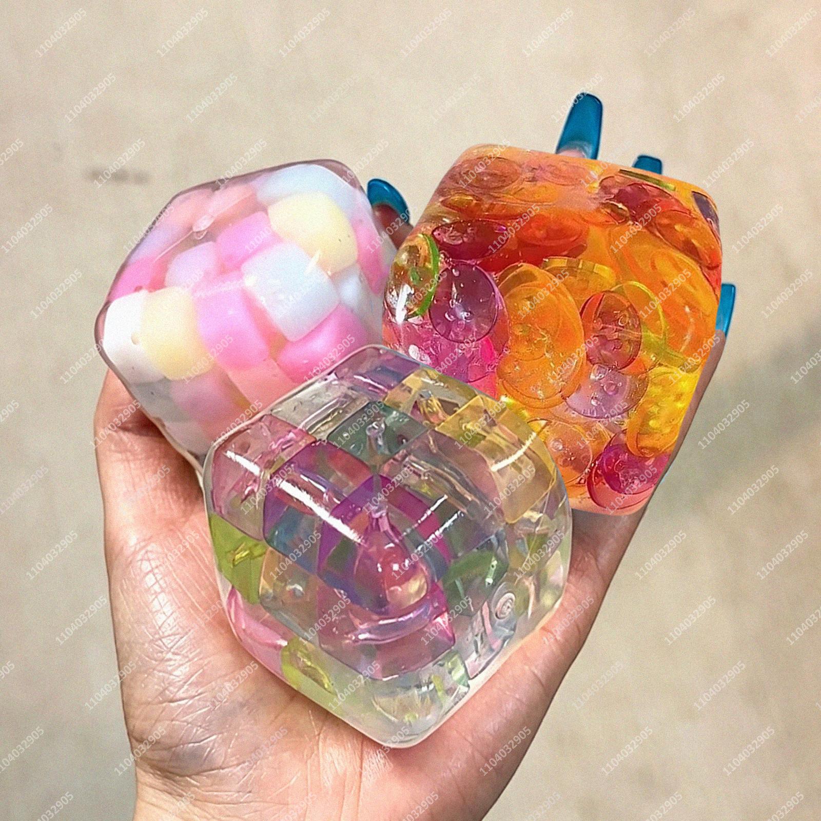 Hard Candy Cube Stress Ball Squishy