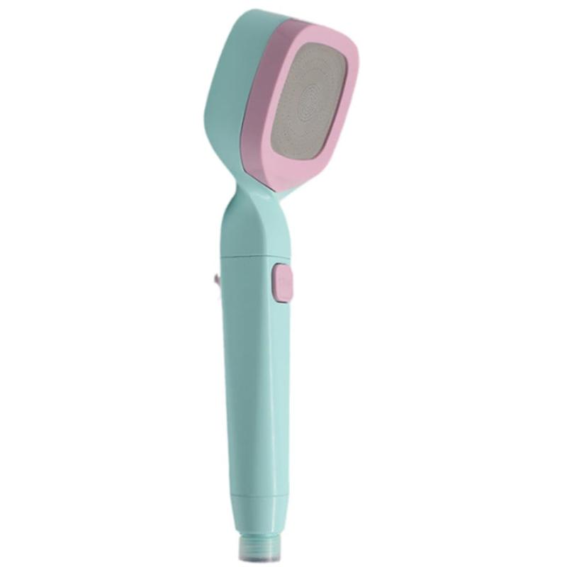 4-mode Handheld Pressurized Shower Head with Pause Switch, Built-in Power Wash