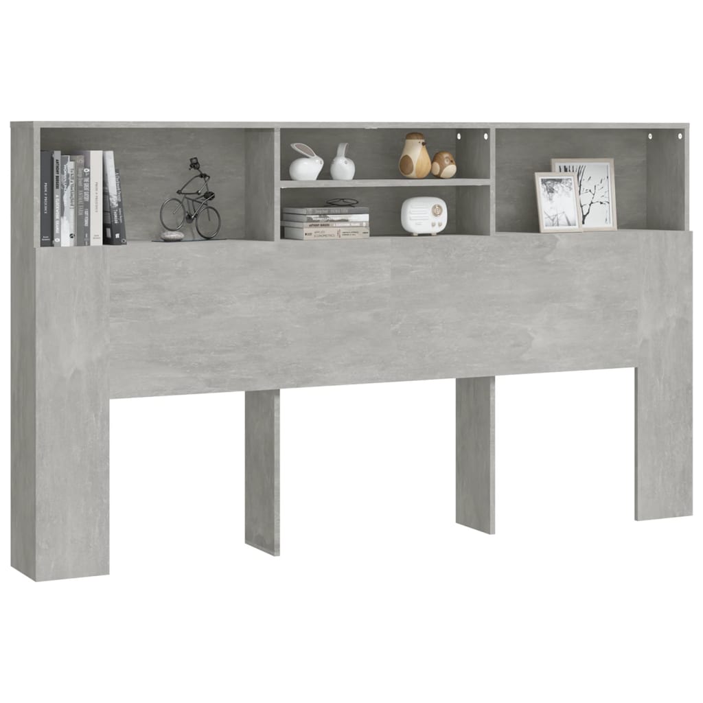 Modernes Kopfteil Mit Regalen Und Stauraum, Ohne Bettgestell Und Matratze, 180 X 19 X 103,5 Cm
