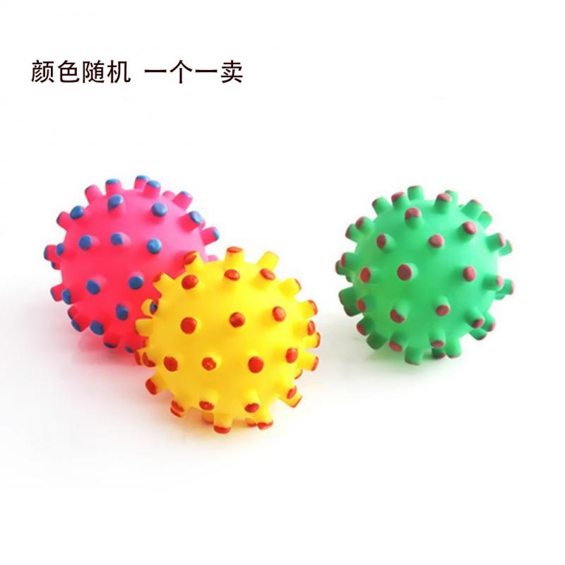 Soft New Rubber Ball Pet Toys Dog Puppy Cat Training With Squeaky Sound Pet Dog Play Squeaker Sound Chew Funny Toys