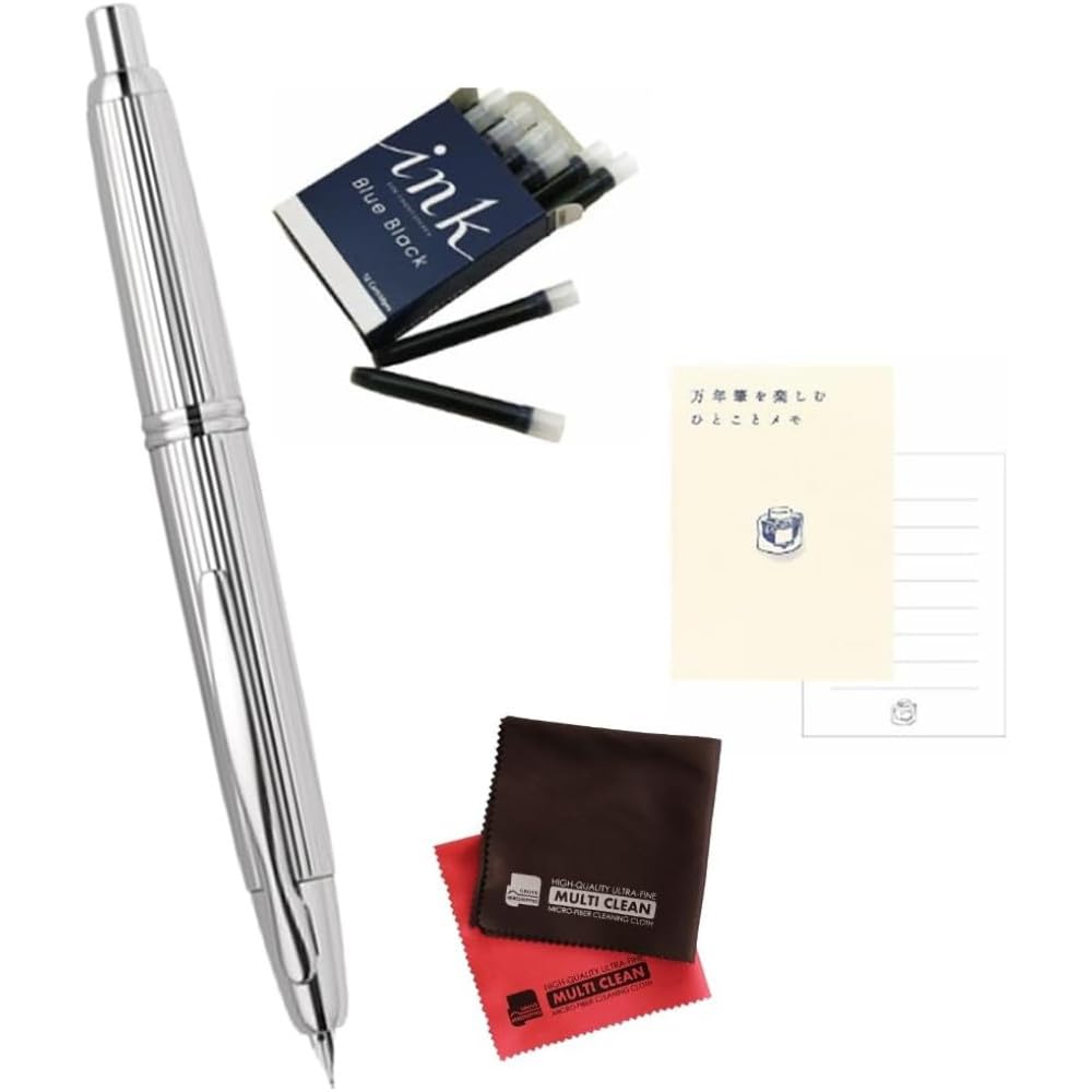 

Безковпачкова Ручка-перо Середня Набір з 4 шт., Смугаста, Перо, FC-3MS-S-M,