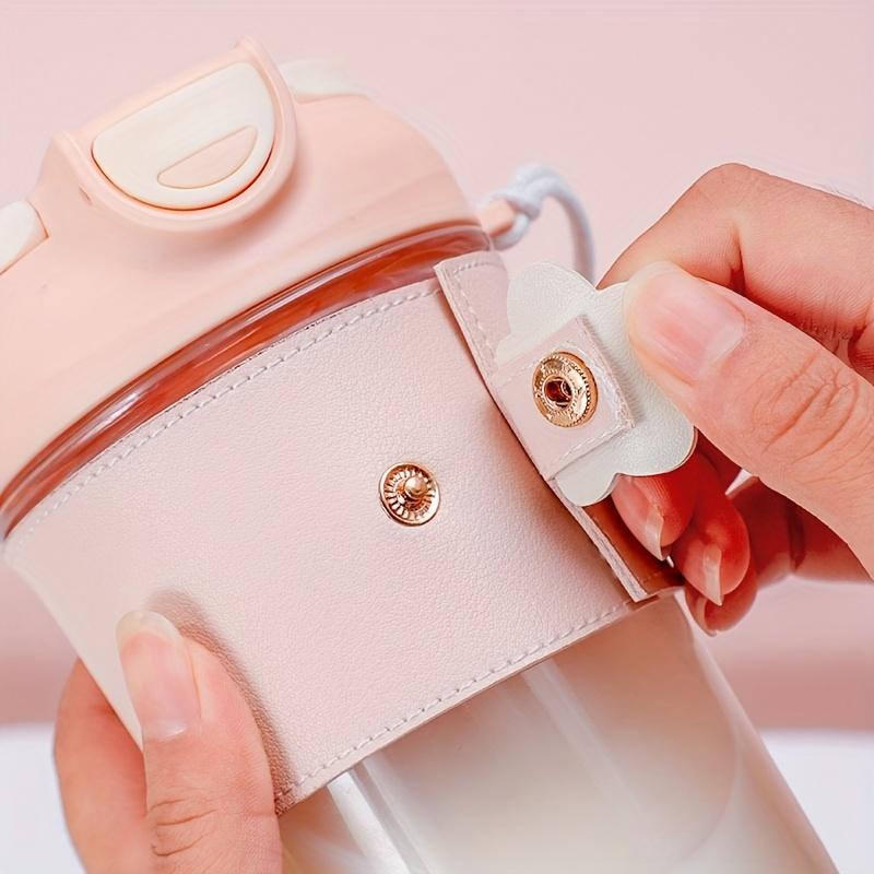 1pz Tazza di Plastica a 2 Vie – Per Bere Direttamente/con Cannuccia, Tazza da Caffè per Ufficio e Tazza da Viaggio per Esterno