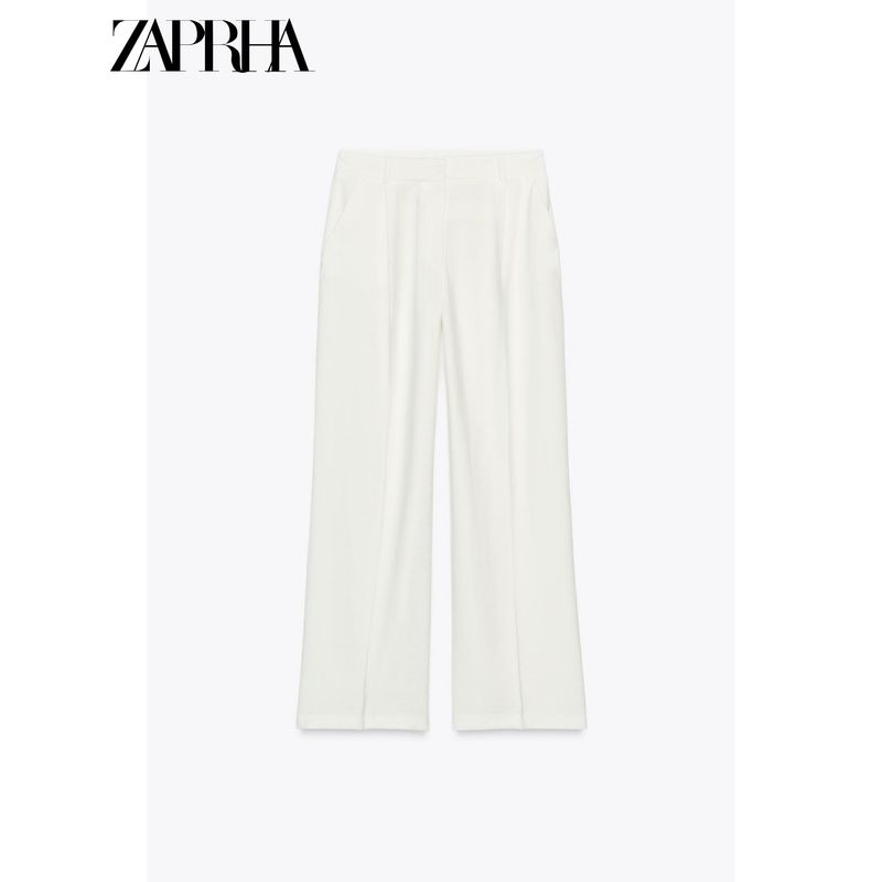 Zaprha 2025 New Arrival Loose Pleated Temperament Wild Wide Leg Casual Trousers Women's Idle Style 1608030