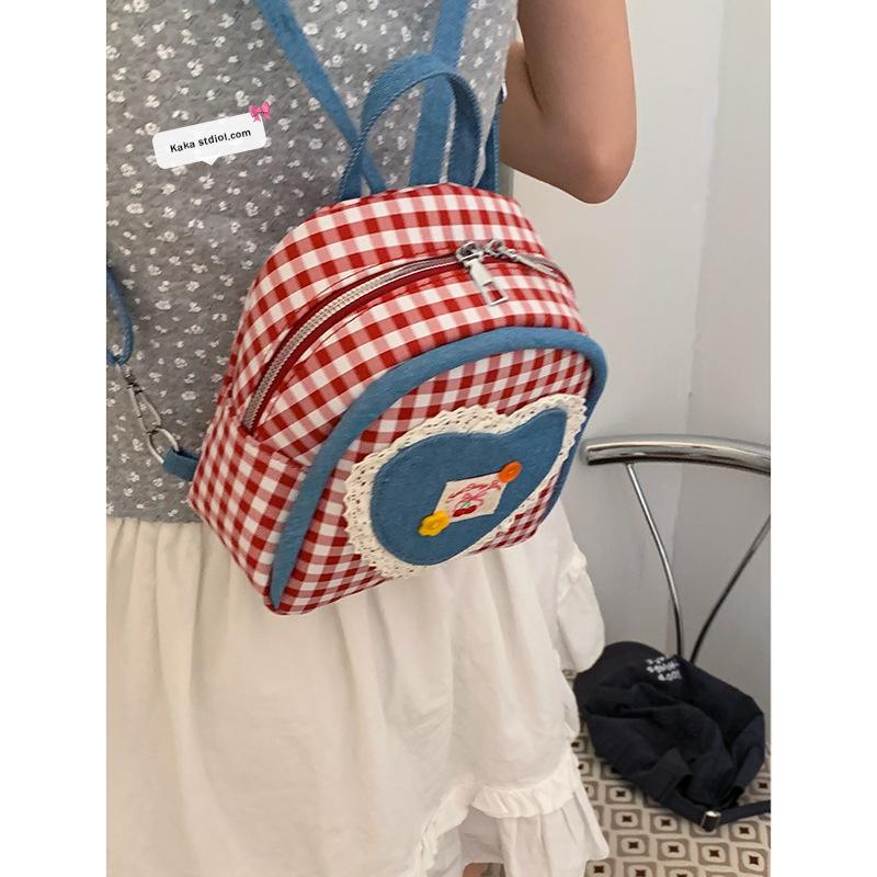 Cartoon Embroidered Hand Carry Small Square Bag 2025 Spring New Korean Version Fashion Versatile Casual Shoulder Bag Feeling Messenger Bag