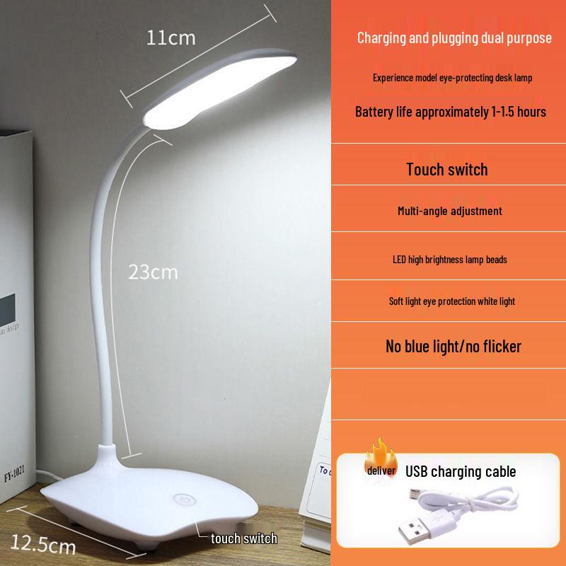 

Регулируемая светодиодная настольная лампа для защиты глаз – Идеально подходит для студенческих и детских письменных столов
