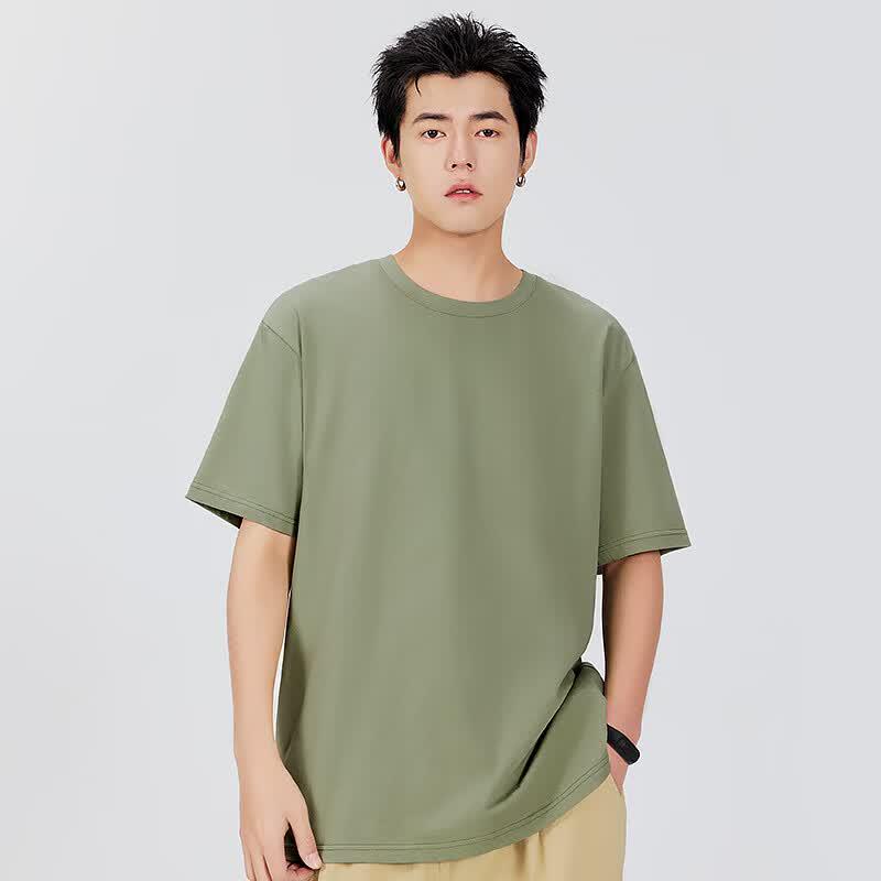 MINISO Men's Summer Loose Fit Crew Neck T-Shirt