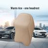 Nappa Leather Memory Foam Car Headrest & Lumbar Pillow Cushion