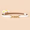 Mei Mary Korean style genuine leather skinny belt - women's fashion dress decoration waist chain - versatile suit waist cincher belt