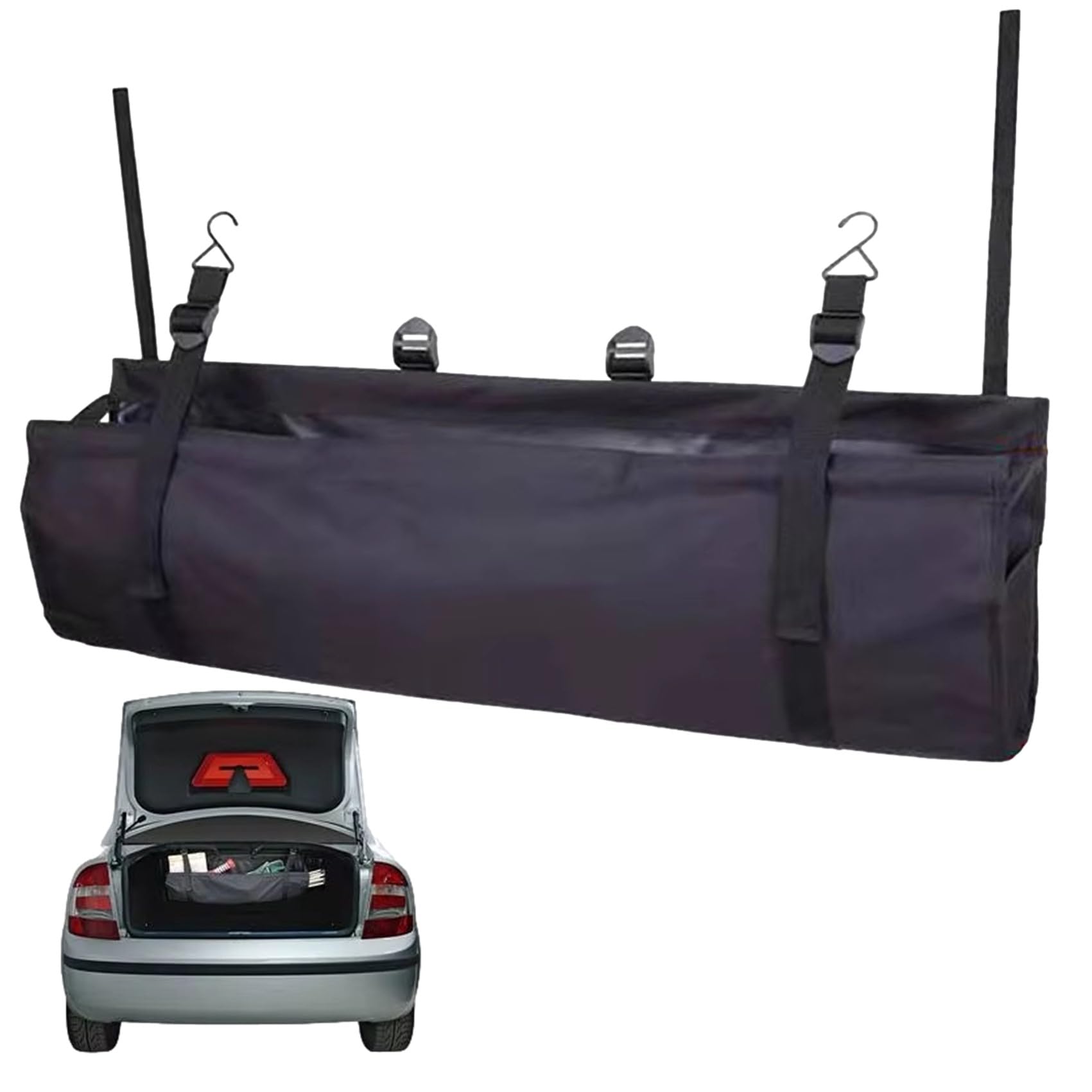 

NOELAMOUR Багажник для хранения автомобиля Большой багажник для заднего сиденья автомобиля Сумка, Сумка, Вместимость, Сумка, Черный, Автомобиль, Багажник, Сиденье, Хранение,