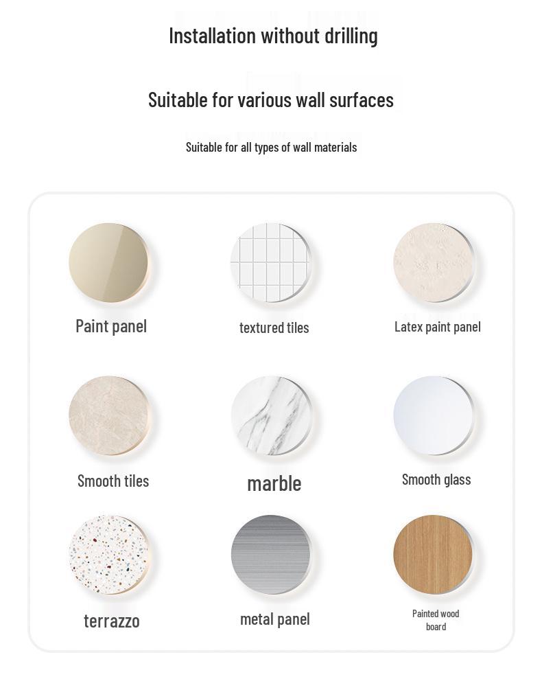 Wall-Mounted No-Drill Suction Cup Socks and Underwear Drying Rack for Balconies