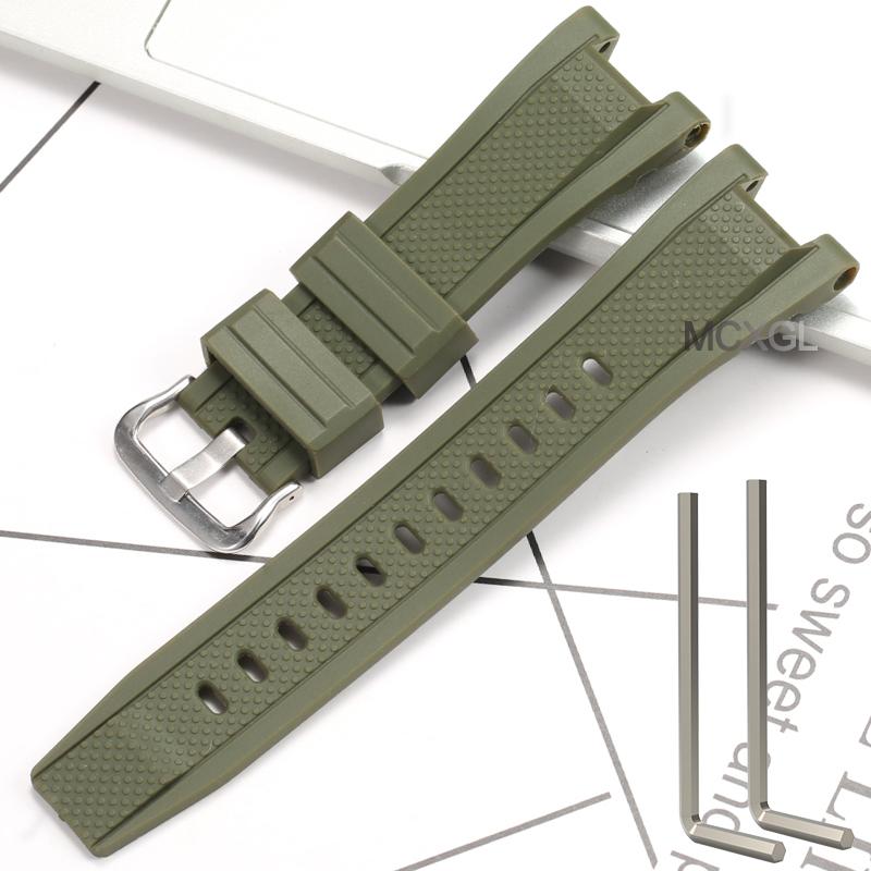 Silicone Rubber Watchband For Casio G-SHOCK GST Series GST-W300 210 400G S130 S110 S330 B100 Watch Band Sports Strap Bracelet