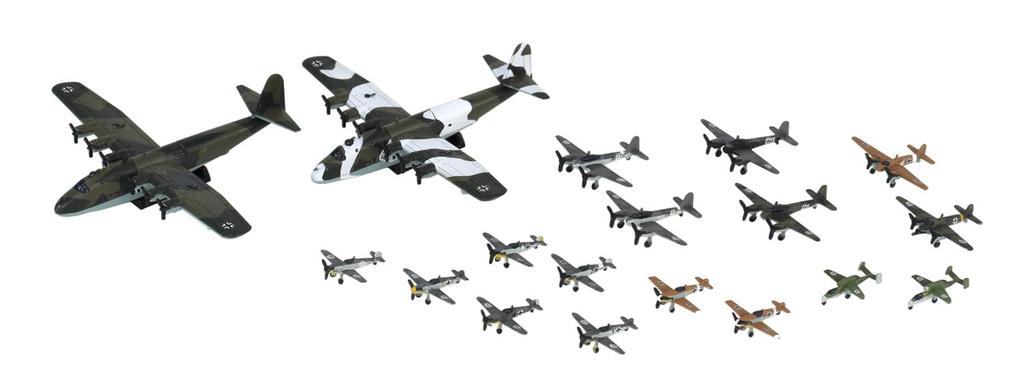 Pit Road 1/700 Skywave Series World War II German Air Force Aircraft Set 4 Plastic Model Kit S61