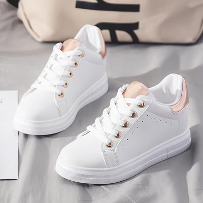 Spring New Inner Heightening Small White Shoes Women's Korean Version Thick-soled Casual Student Shoes All-match