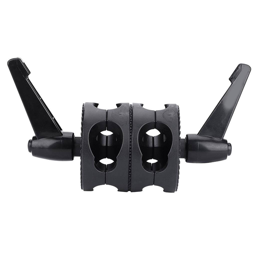 Dual Wheel Reflector Bracket Support Rotator Light Stand Adapter Photography Accessory