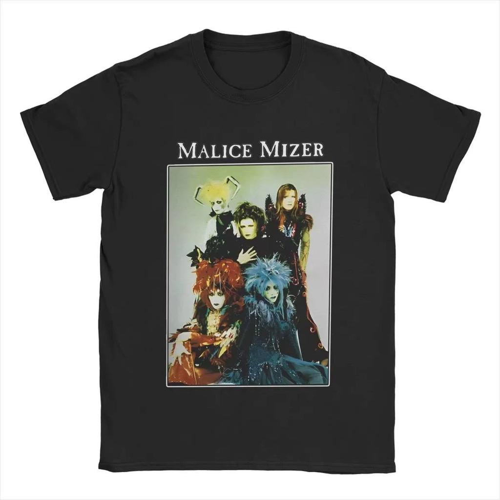 ZX TEE Malice Mizer Trička zpěváka kapely Vintage trička Kulatý výstřih Rocková trička Krátký rukáv zboží
