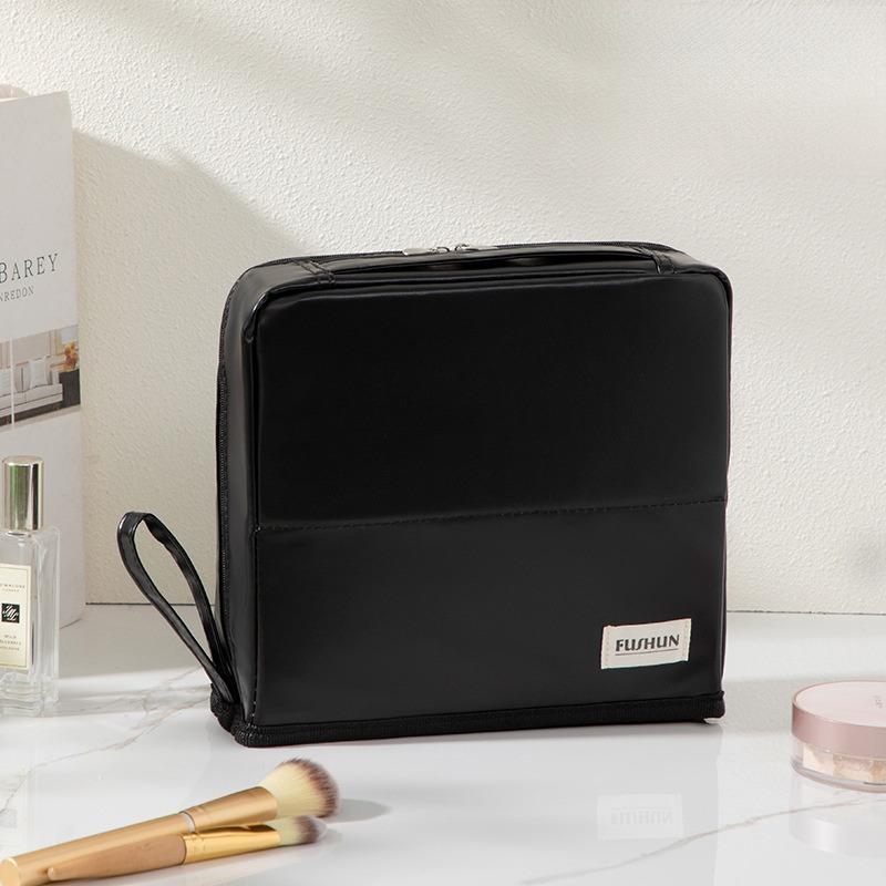 

Large-Capacity Cosmetic&Stationery Organizer Bag Multifunctional Portable Multi-Layer Beauty Cosmetic Bag with Mesh Compartments чорний