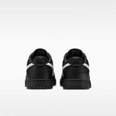 Nike Dunk Low Black White Swoosh