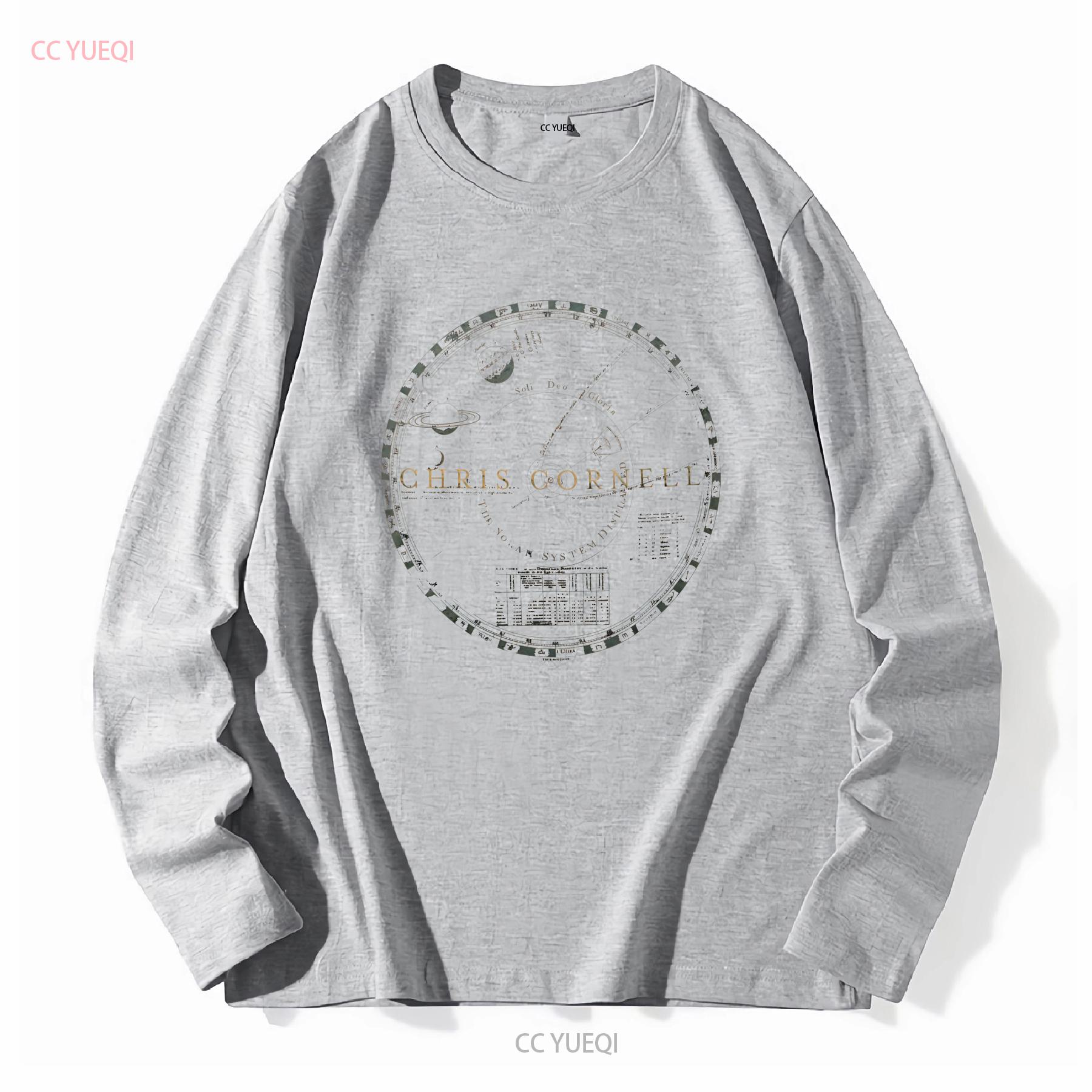 

CHRIS CORNELL Solar System 2016 Higher Truth Concert Tour Black T Shirt Mens Small vintage Washed fashion streetwear 4XL