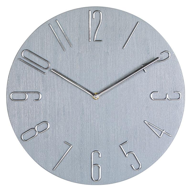 Modern Wall Clock With Silent Sweep Motion For Living Room Decor