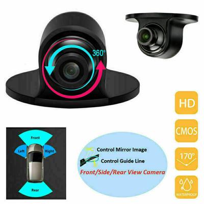 360° Mini Car Side Mirror Camera CCD CMOS Night Vison HD Blind Spot Camera Reversing Car Parking Monitor Waterproof