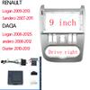 9 Inch Car Frame Fascia Panel Adapter Canbus Box Decoder For Renault Logan 1 Sandero Dacia Duster 2007-2013