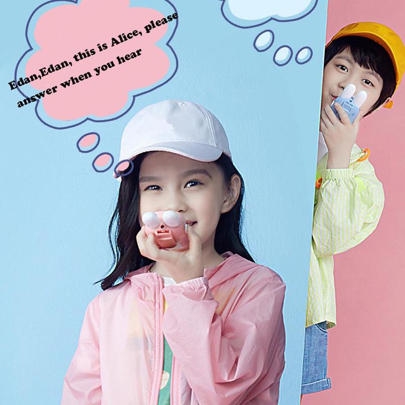 2 Stück Walkie Talkie Kinder Mini Anruf Kinder Cartoon Talkie Walkie Spielzeug 3KM Reichweite UHF Radio Gegensprechanlage Jungen Mädchen Geschenke