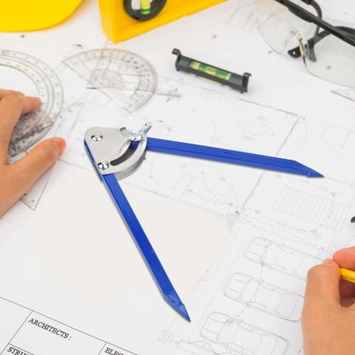 Alloy Steel Spring Compass, High-Hardness Tip, Clear Marking, Industrial Marking Gauge, Precision High-Hardness Hinge Joint Scriber Hand Tool, Fitter