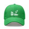 [Golf Dad Hat] The Golf Father Print Polyester Adjustable Breathable Casual Outdoor Sports Baseball Cap For Golf Lovers Men Women