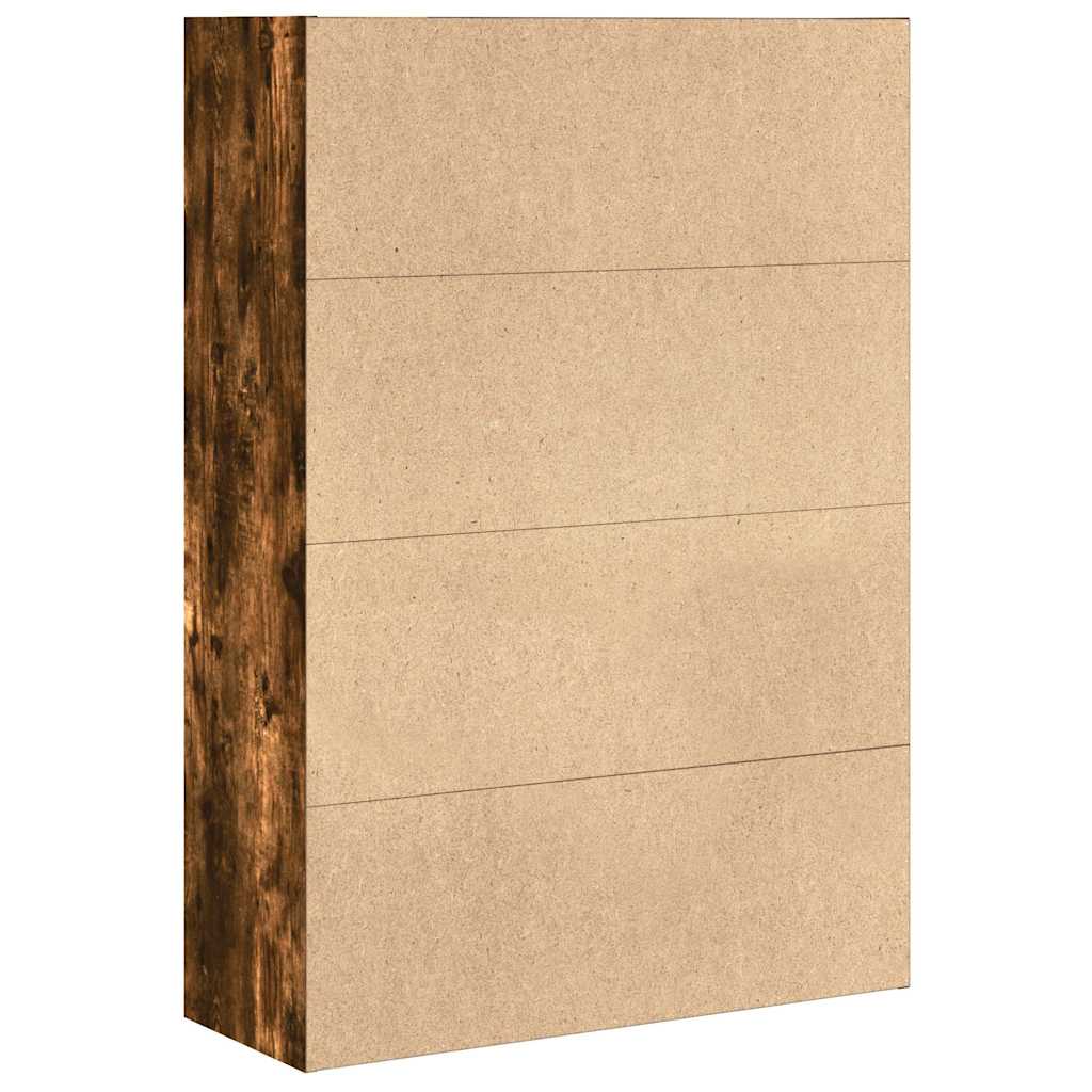 Bookshelf Smoked Oak 80x30x114 Cm Engineered Wood